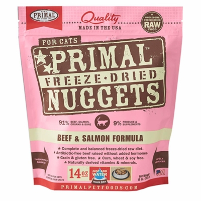 PRIMAL-CAT-NUGGETS-BEEF-SALMON-FD-14OZ
