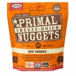 PRIMAL DOG NUGGETS BEEF FD 14OZ
