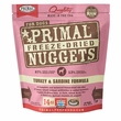 PRIMAL DOG NUGGETS TURKEY SARDINE FD 14OZ