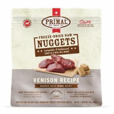 PRIMAL-DOG-NUGGETS-VENISON-FD-14OZ