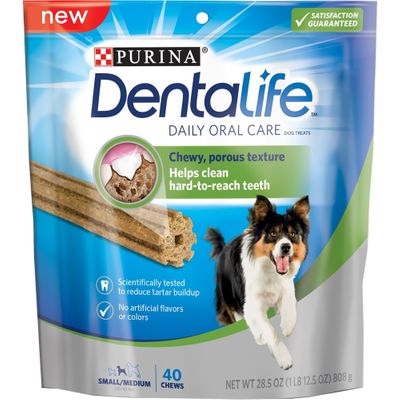 Purina Dentalife Oral Care Dog Treats - Small/Medium 17.9 oz (25 Chews)