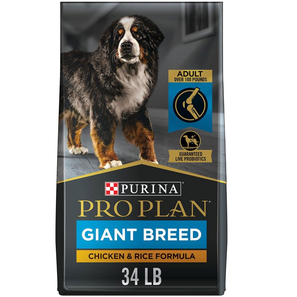 Purina Pro Plan Adult Giant Breed Formula Dry Dog Food, 34lb bag On