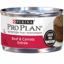 Purina Pro Plan Classic Grain Free - Beef & Carrots Entre Canned Adult Cat Food (24x3oz)