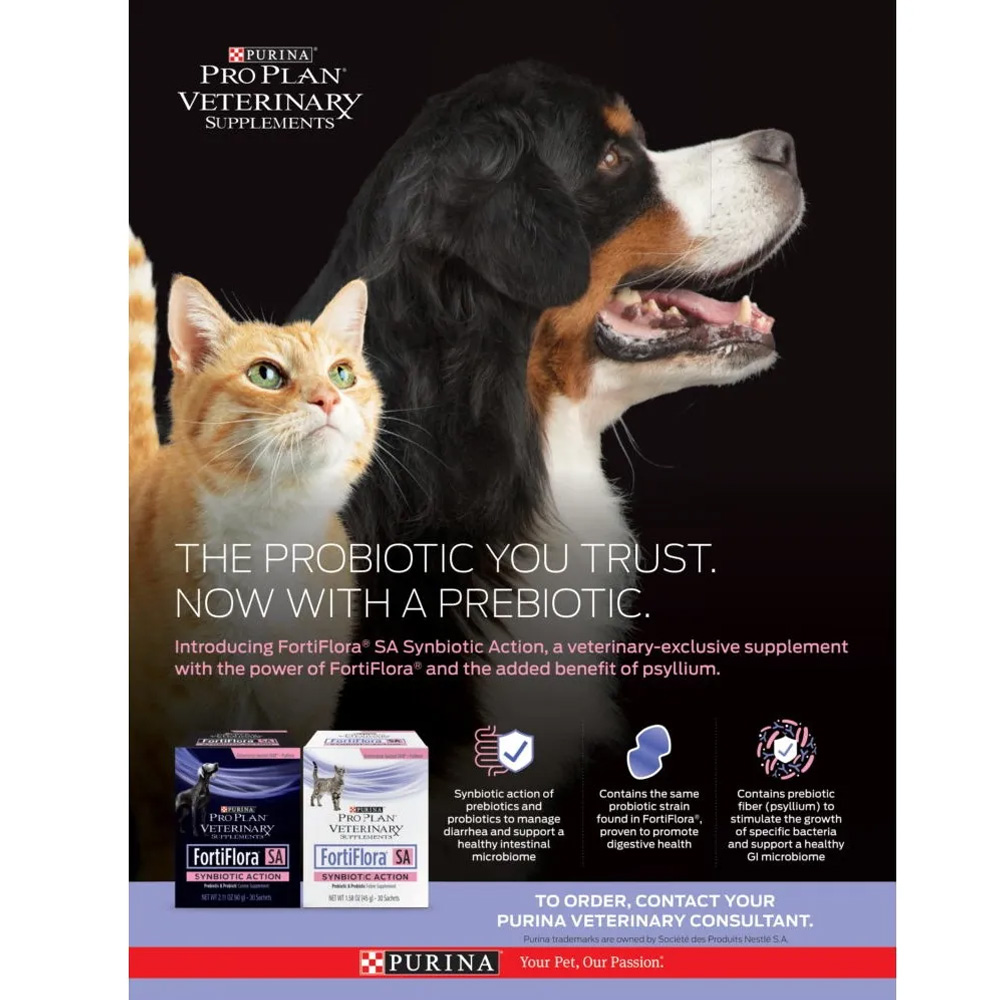 Purina FortiFlora Pro Plan Veterinary Probiotic – 2 Pack (60 Packs Total) Dog Supplement