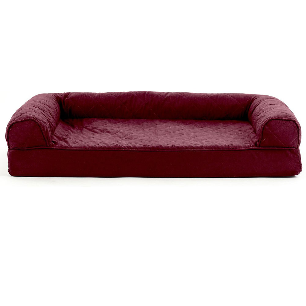 FurHaven Quilted Memory Top Sofa Pet Bed