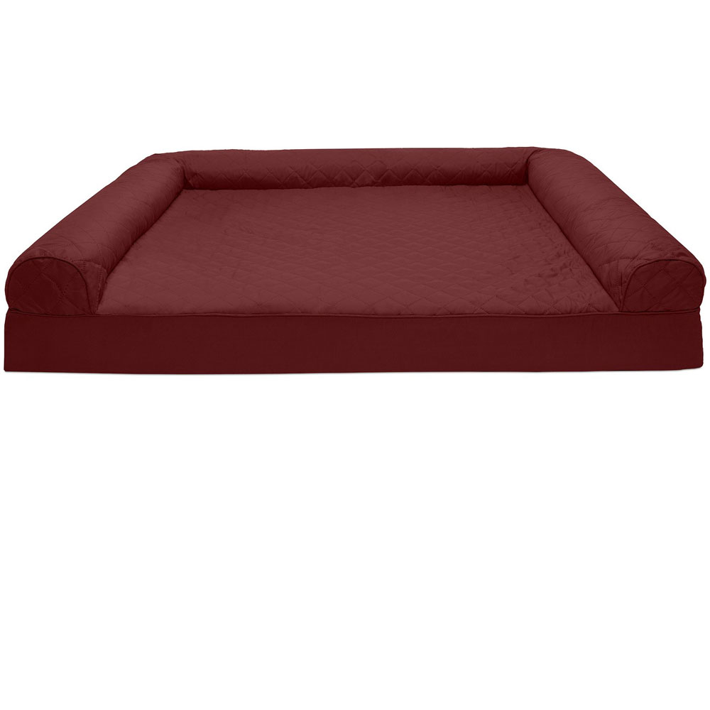 FurHaven Quilted Pillow Sofa Pet Bed