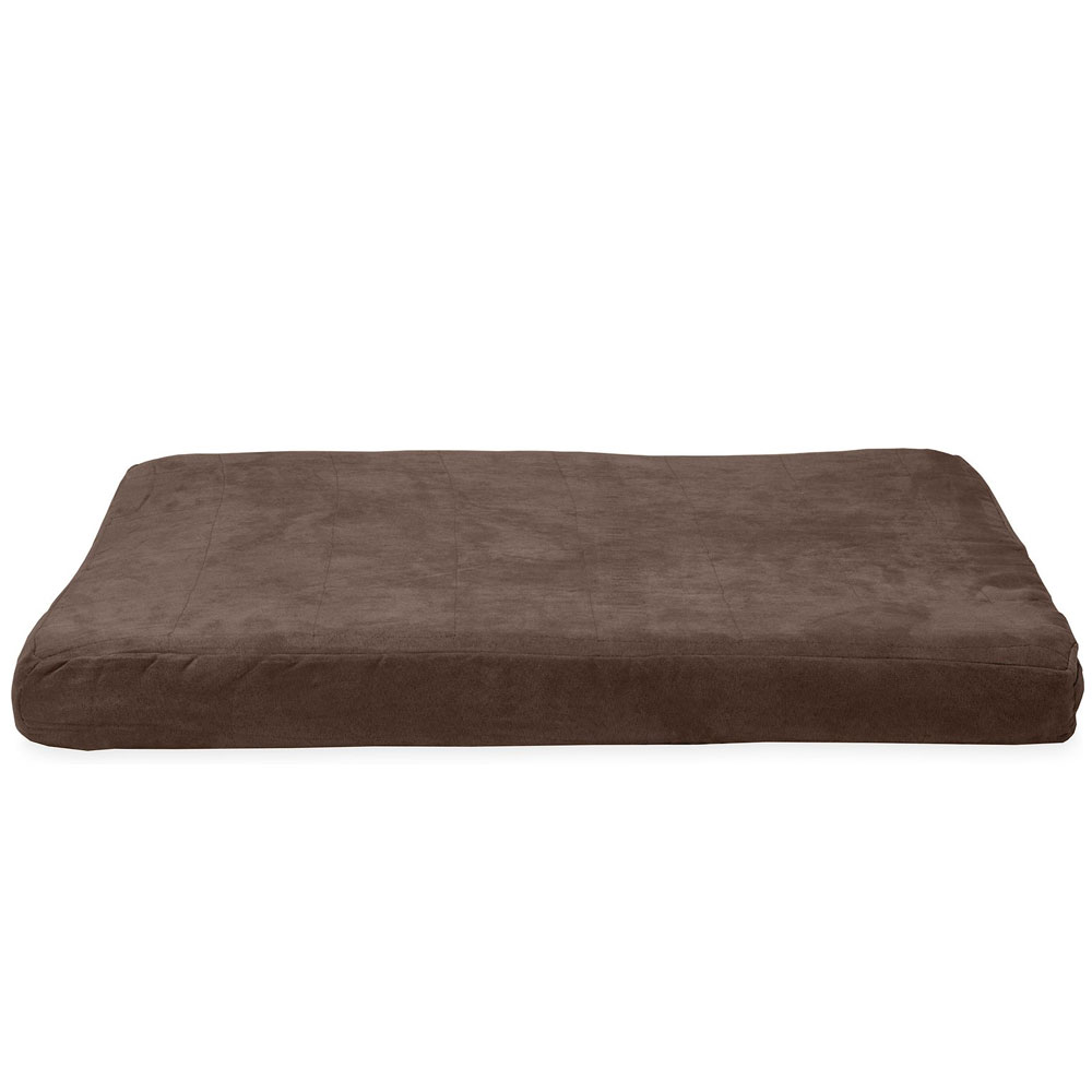 Furhaven Quilted Suede Orthopedic Pet Bed
