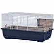 Rabbit/Guinea Pig Cage Blue Base with White Wire Case of 4 (39"x22"x18")