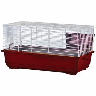 RABBIT-GUINEAPIG-CAGE-RED-BASE-CASE4-31X17X17