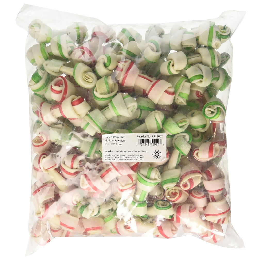 RANCH-REWARDS-HOLIDAY-RAWHIDE-BONES-2-5IN-90-PIECES