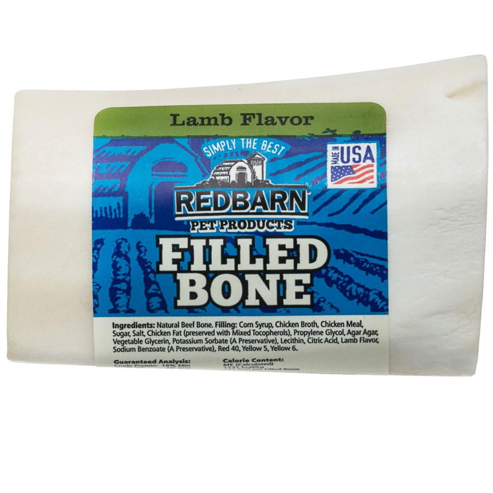Redbarn Lamb Filled Bones 6" Dog Treats, 1 count On Sale EntirelyPets