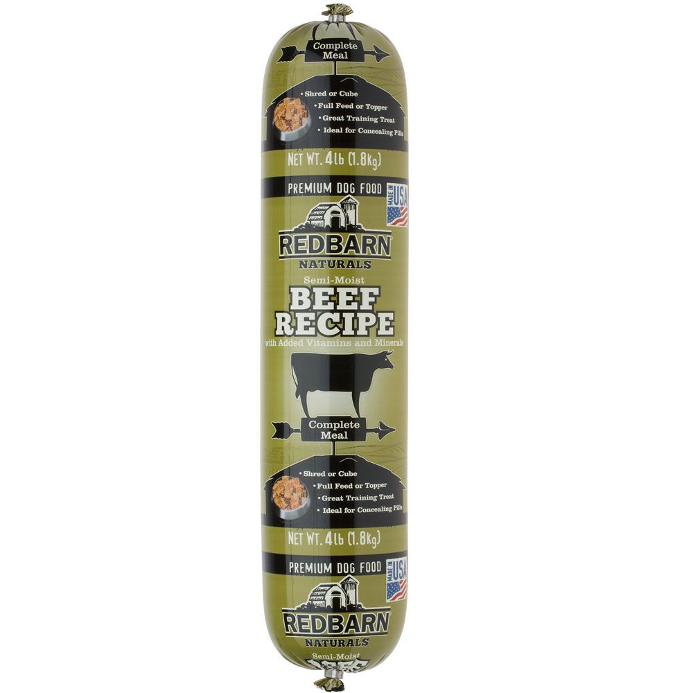Redbarn Naturals Beef Recipe Dog Food Roll, 4lb On Sale EntirelyPets