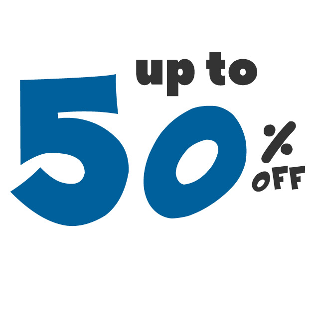 50% off lowest price