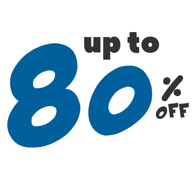 80% off lowest price
