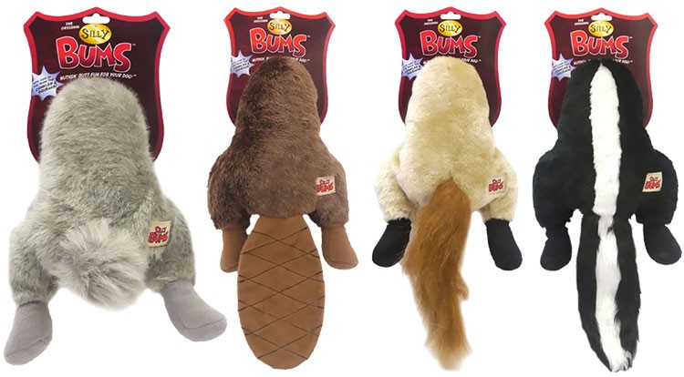 Silly Bums Dog Toys