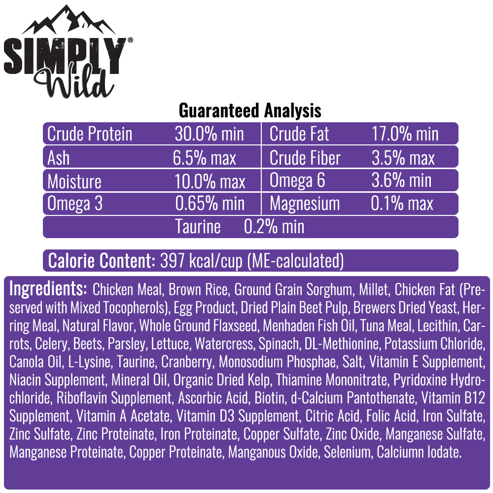 SIMPLY-WILD-CHICKEN-MEAL-BROWN-RICE-CAT-FOOD-20-LBS