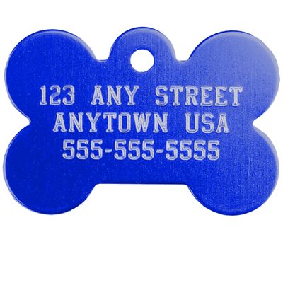 Small Bone Pet ID Tag