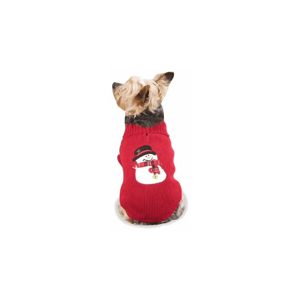 Casual Canine Snowman Sweaters