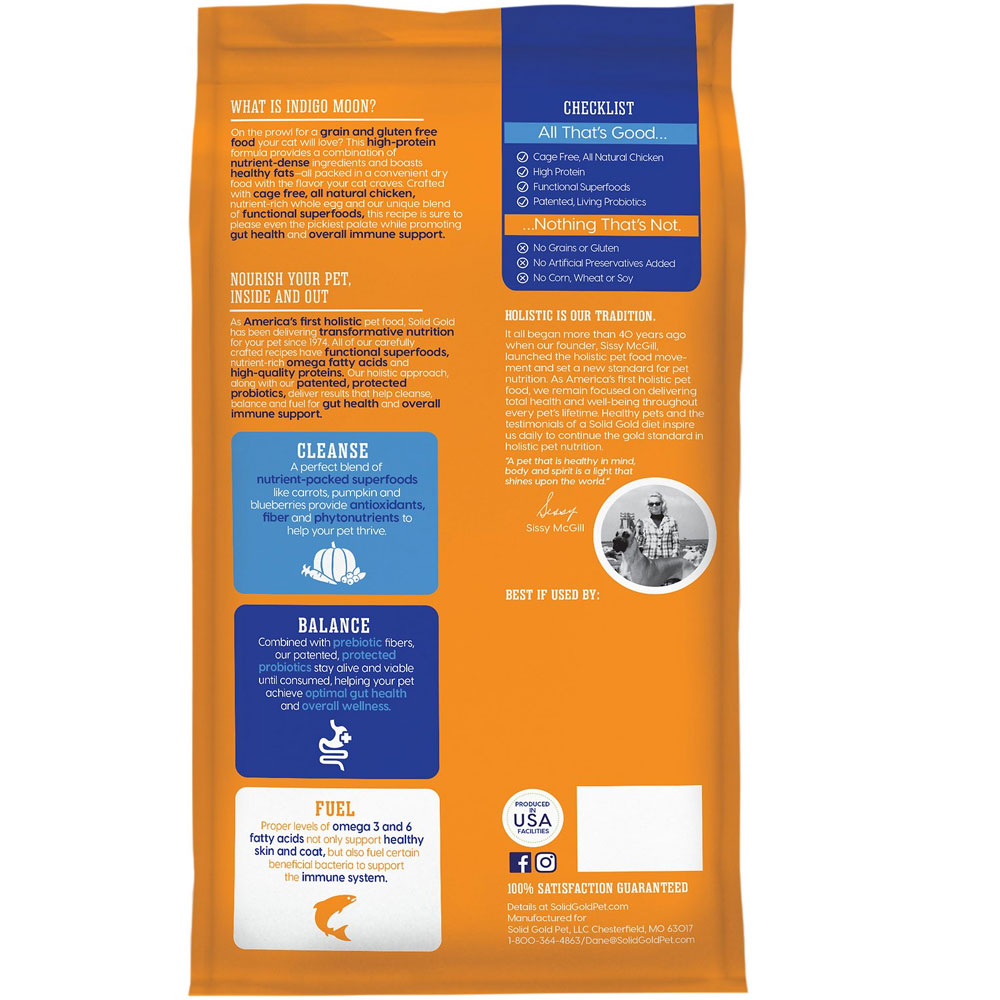 Solid Gold Indigo Moon with Chicken & Eggs GrainFree High Protein Dry