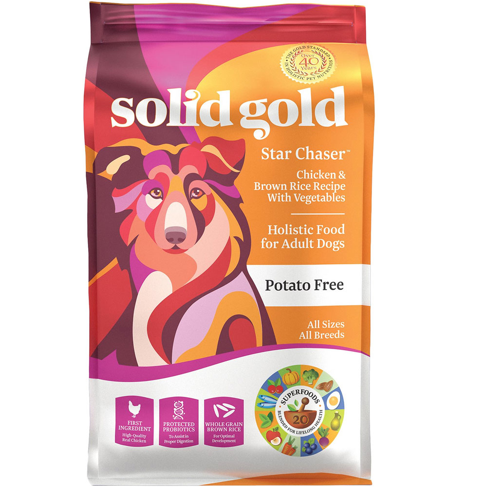 Solid Gold Star Chaser Chicken & Brown Rice with Vegetables Adult Dry