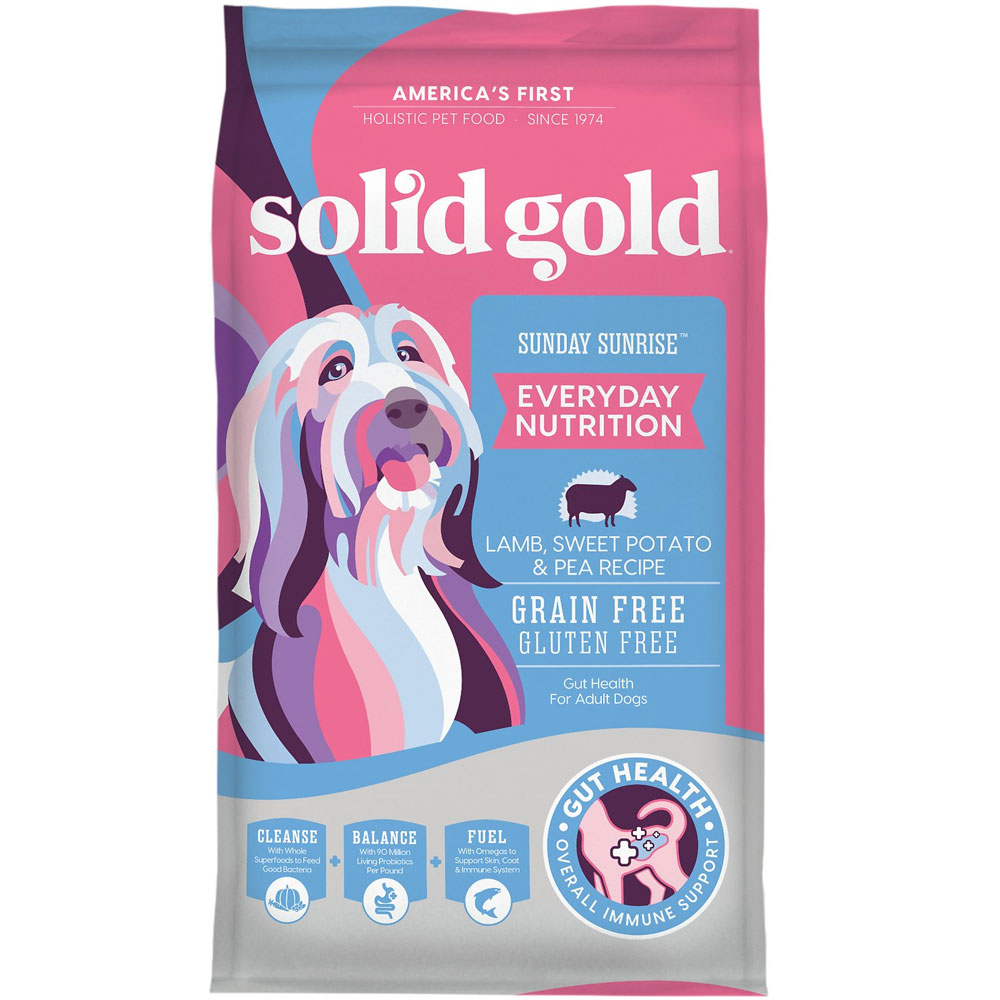 Solid Gold Sunday Sunrise Grain Free Lamb Sweet Potato Pea Dry Dog Food 24 lb bag On Sale EntirelyPets