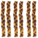 Spizzles Bull Stick- Braided (12") 6-PACK