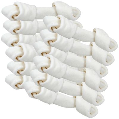 SPIZZLES-WHITE-KNOTTED-BONE-6-8-INCH-12-PK