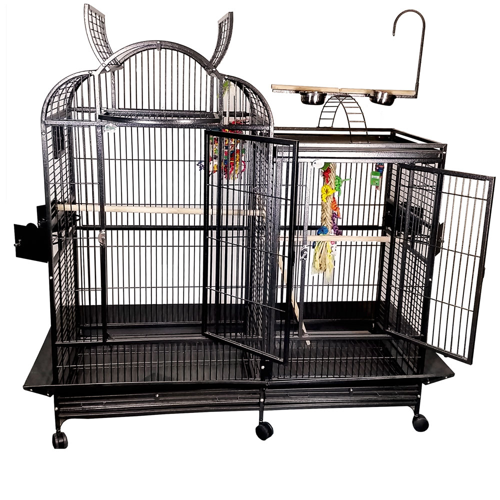SPLIT-LEVEL-HOUSE-BIRD-CAGE-BLACK