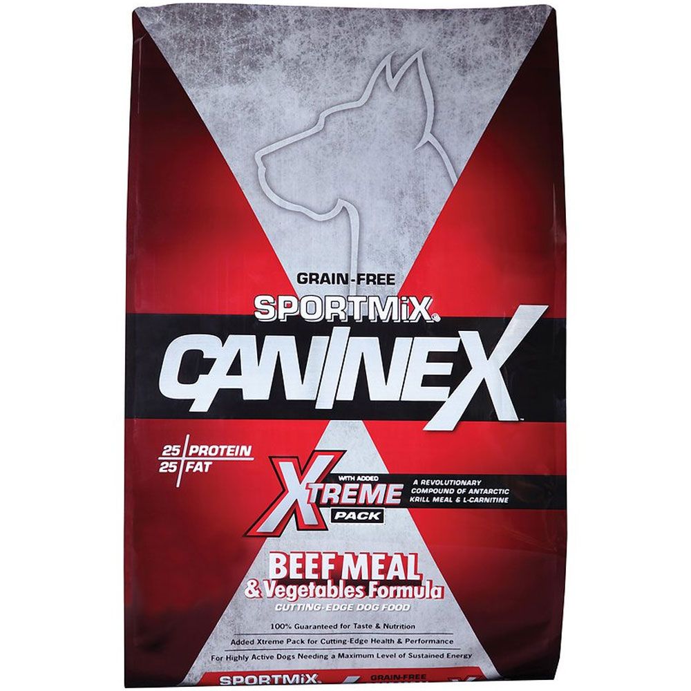 SPORTMiX CanineX Beef Meal & Vegetable Formula Dry Dog Food, 40lb bag On Sale EntirelyPets