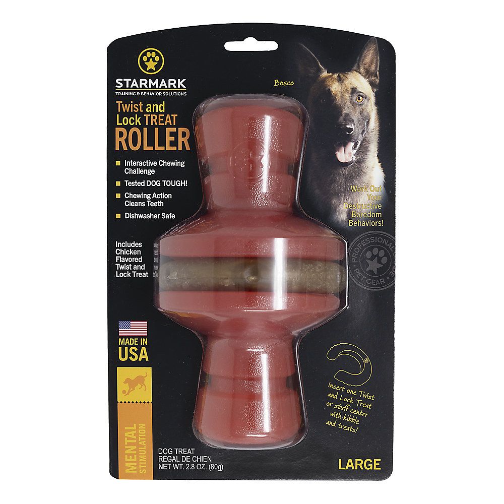 STARMARK-TWIST-LOCK-TREAT-ROLLER-DOG-TOY-LG