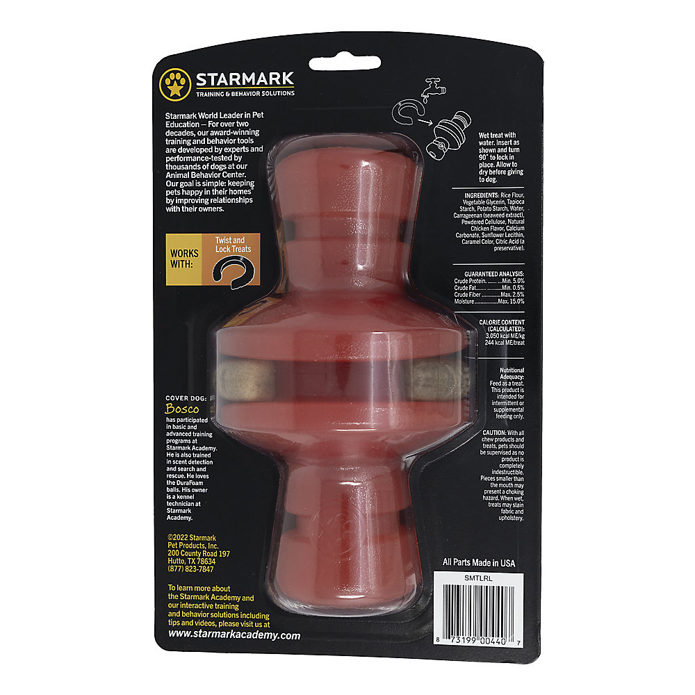 STARMARK-TWIST-LOCK-TREAT-ROLLER-DOG-TOY-LG