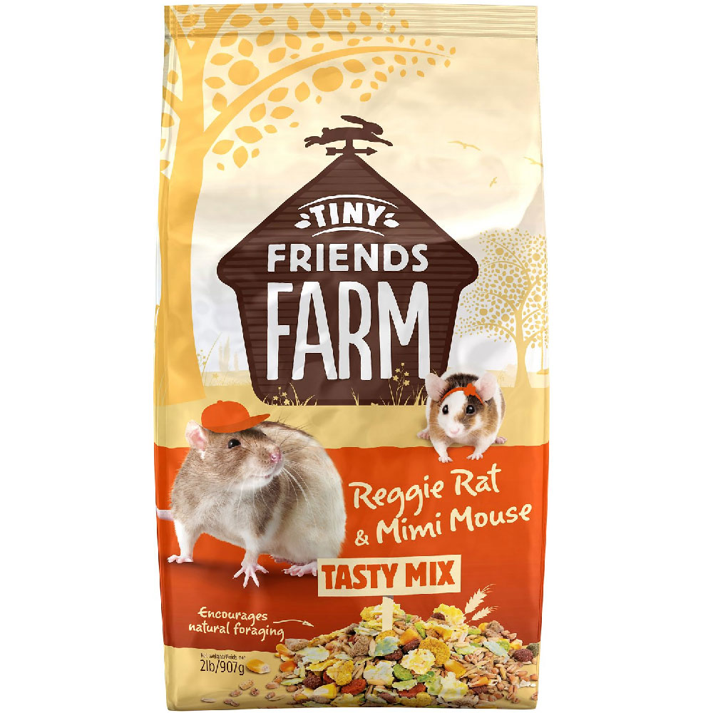SUPREME-TINY-FRIENDS-FARM-REGGIE-RAT-MIMI-MOUSE-FOOD-2-LB