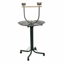 T-Stand with Casters and Stainless Steel Dishes - Black (28"x28"x53") T-Stand with Casters and Stainless Steel Dishes - Black (28"x28"x53")