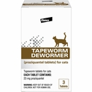 Tapeworm Dewormer for Cats (3 Tablets)