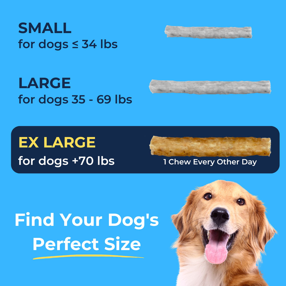 Tartar Shield Soft Rawhide Chews for Extra Large Dogs (12 count)