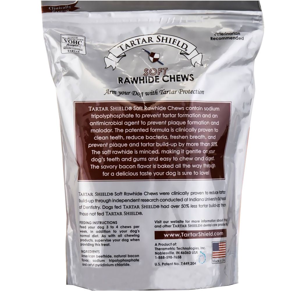 Tartar Shield Soft Rawhide Chews for Extra Large Dogs (12 count)