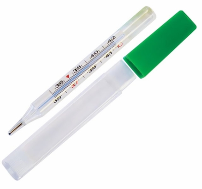 THERMOMETER-VET-MERCURY-FREE-WITH-CASE