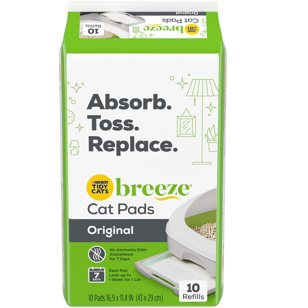 Tidy Cats Breeze Cat Pads, 10 count On Sale EntirelyPets