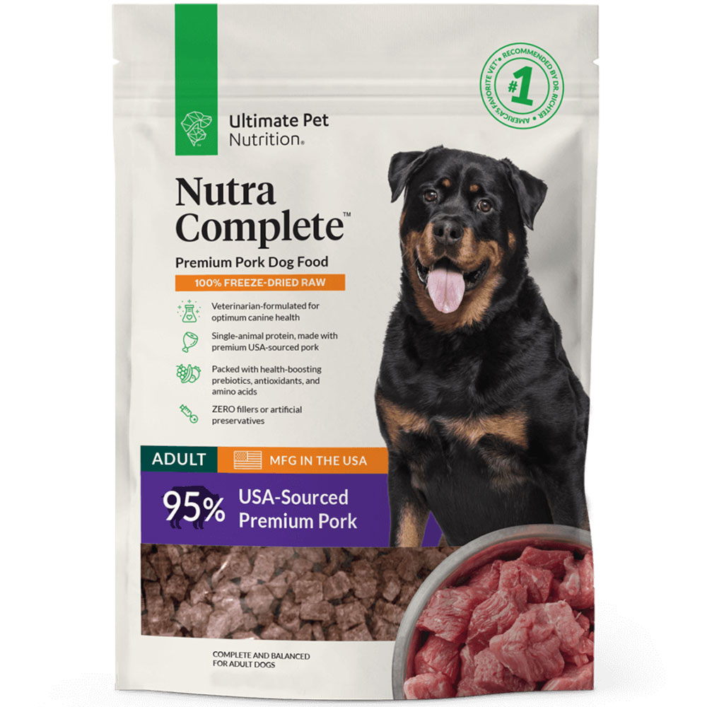 Ultimate Pet Nutrition Nutra Complete Pork Dog Food, 5oz On Sale