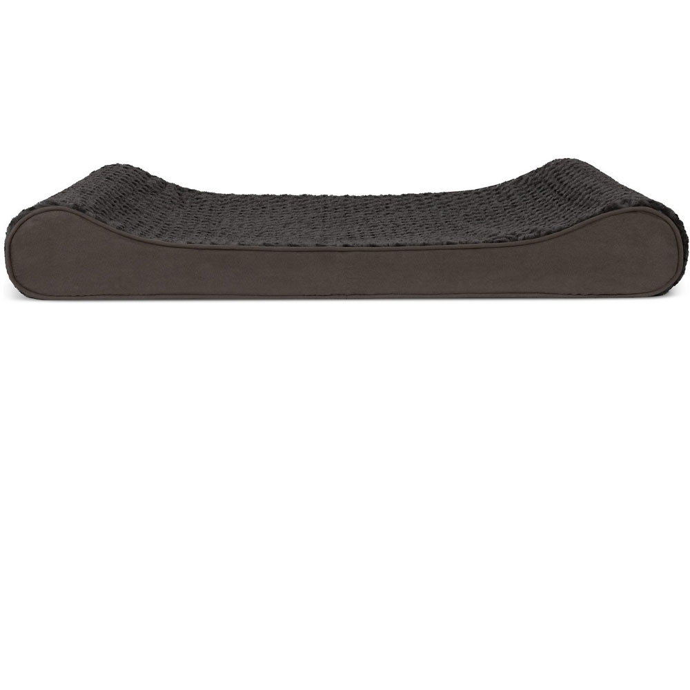 Furhaven Ultra Plush & Suede Luxe Lounger Gel Top Pet Bed