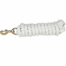 Valhoma Lead Cotton 3/4" x 10' Rope w/ Bolt Snap - White