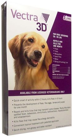 Vectra 3D PURPLE for Dogs 56-95 lbs Doses On Sale EntirelyPets