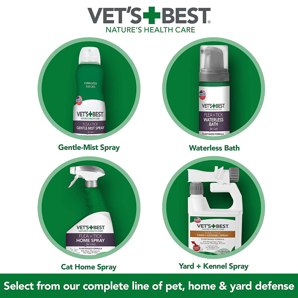 Vet's Best Flea and Tick Home Spray for Cats, 32oz bottle On Sale