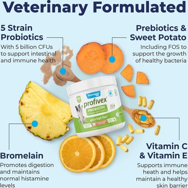 VETNIQUE-LABS-PROFIVEX-PROBIOTIC-5-STRAIN-SOFT-CHEWS-DOG-SUPPLEMENT-60-CHEWS