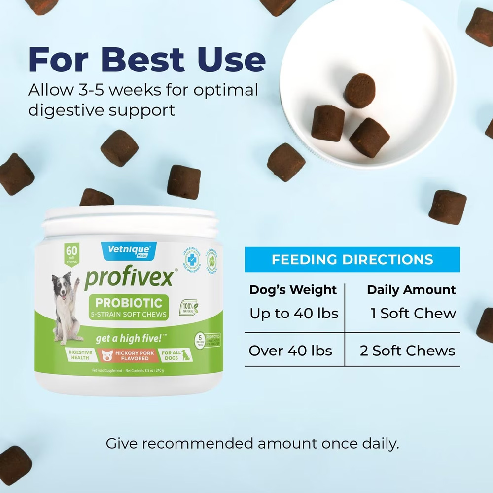 VETNIQUE-LABS-PROFIVEX-PROBIOTIC-5-STRAIN-SOFT-CHEWS-DOG-SUPPLEMENT-60-CHEWS