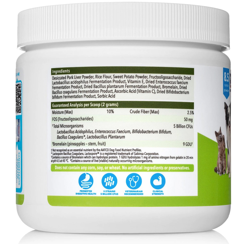 VETNIQUE-LABS-PROFIVEX-PROBIOTICS-5-STRAIN-DOG-CAT-SUPPLEMENT-8OZ
