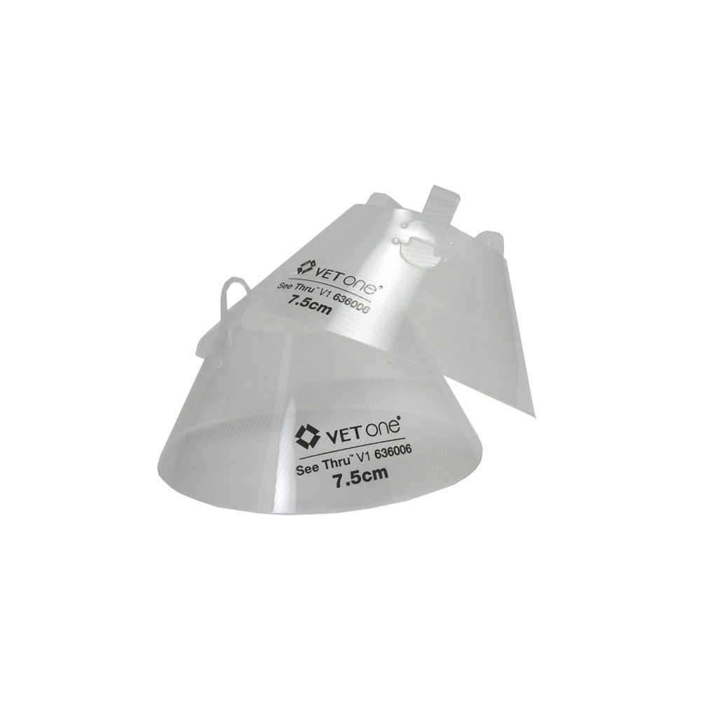 VETONE-SEE-THRU-ELIZABETHAN-COLLAR-25CM-DEPTH