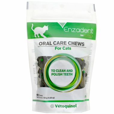 Vetoquinol Enzadent Oral Care Chews for Cats (60 count)