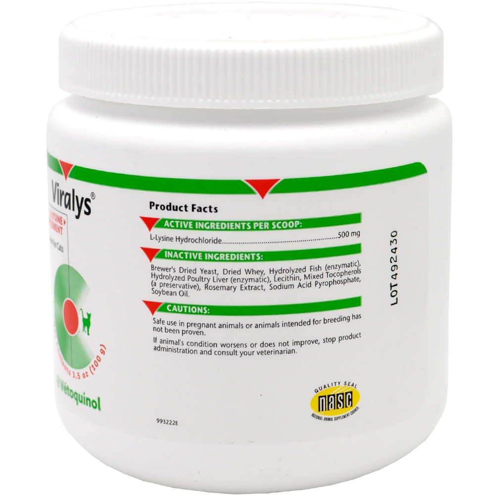 Buy Vetoquinol Viralys Powder for Cats LLysine (Available Now)