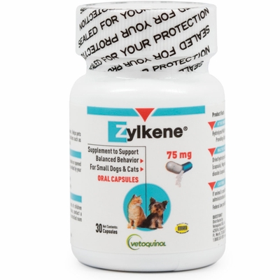 VETOQUINOL-ZYLKENE-75MG-30-CAPSULES